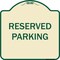 Signmission Designer Series Sign-Reserved Parking, Tan & Green Heavy-Gauge Aluminum, 18" x 18", TG-1818-9900 A-DES-TG-1818-9900 - alternate 1